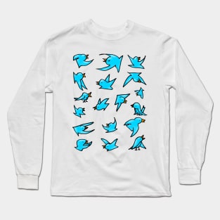 Blue birds Long Sleeve T-Shirt